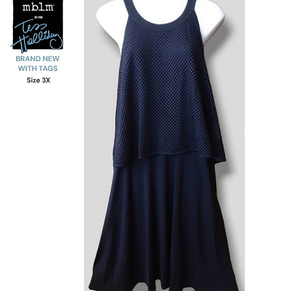 MBLM Tess Holliday Black Mesh Dress BRAND NEW WITHOUT TAGS - Picture 1 of 9